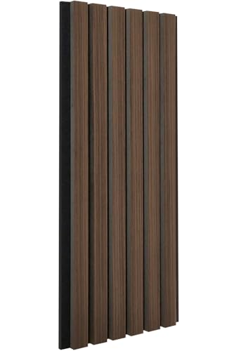 A.morpa 木製吸音パネル 1枚 吸音材 防音材 壁 【80cm × 30cm 1.95㎏】 ウォールパネル きゅうおんパネル 立てかけるだけ 防音 置くだけ 賃貸 吸音パネル (ウォールナット.1枚)の商品画像（Amazon）