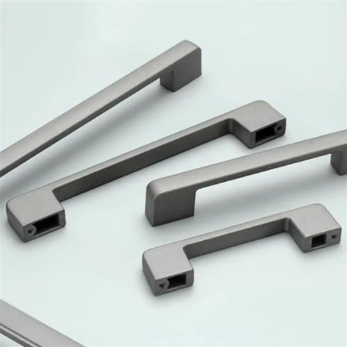 Poignée de meuble en alliage d'aluminium gris étoilé quincaillerie premium de cuisine - 5