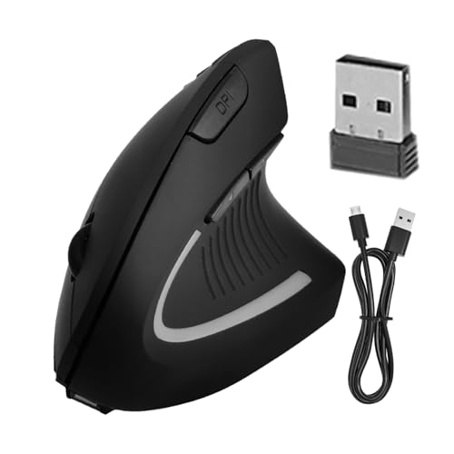 Ratones Verticales para Manos pequeñas, Accesorios Recargables para computadora portátil, Ratones ópticos ergonómicos Verticales inalámbricos para el Trabajo y el Juego, Ideal para el hogar y la