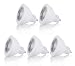 CBConcept UL-Listed MR11 GU4.0 LED Light Bulbs, 5-Pack, 1.8 Watt, Dimmable 220 Lumen, Pure White 6000K, 36° Beam Angle, 12 Volt, 20W Halogen Bulbs Equivalent, Landscape/Accent/Recessed/Track Lighting