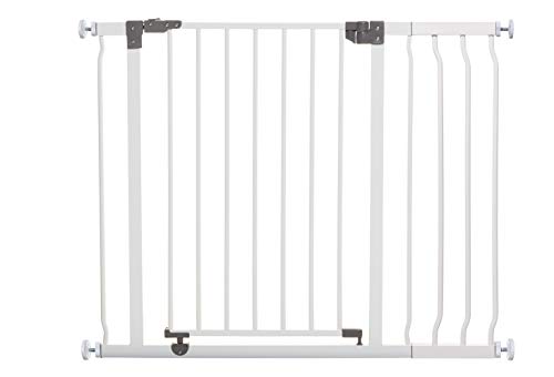Dreambaby Liberty - Set di cancelletti di sicurezza, 1 cancello + 1 estensione (adatto a 93 cm - 99 cm), colore: Bianco
