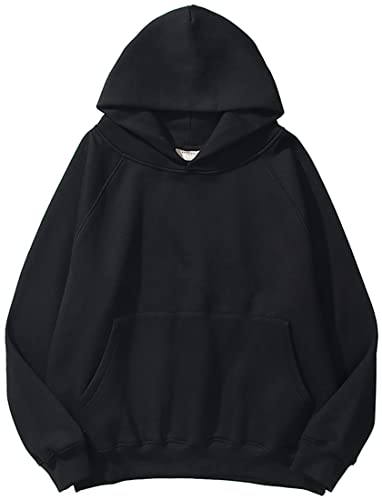 EUDOLAH Damen Herren Langarm Fleece Kapuzenpullover Hip Hop Hoodie...