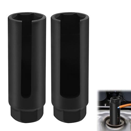 2 Pièce Douille Sonde Lambda 22mm Douille Capteur D’Oxygène Universelle, Outil De Dépose Capteur O2 Automobile 1/2" avec Ouverture Large pour Protection Des Câbles