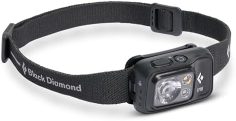 BLACK DIAMOND Spot 400 Headlamp | 400 Lumens Brightness, Dimmable | Waterproof & Durable | 3X AAA Battery Operated (Included) | Black