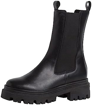 Tamaris Chelsea Boot Leder normal | 1-25498-41 – Pull-on, COMFORT-Lining, herausnehmbares Fußbett, Blockabsatz 4,5 cm