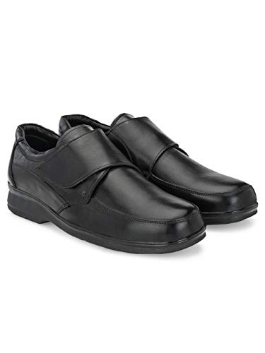 Image of Eego Italy Men's Genuine Leather Plus Size Formal Fastening Slip On Shoes