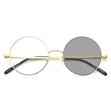  MANG Gafas De Lectura Fotocromáticas, Gafas De Presbicia con Montura Metálica Redonda, Anti Luz Azul, AntiReflejos, Ligero Cómodo, Anti-UV, Unisex/Hombres/Mujeres