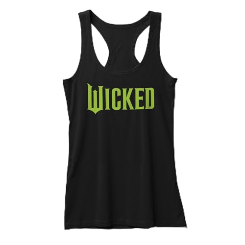Junior's Wicked Official Logo Racerback Tank Top - Black - Small