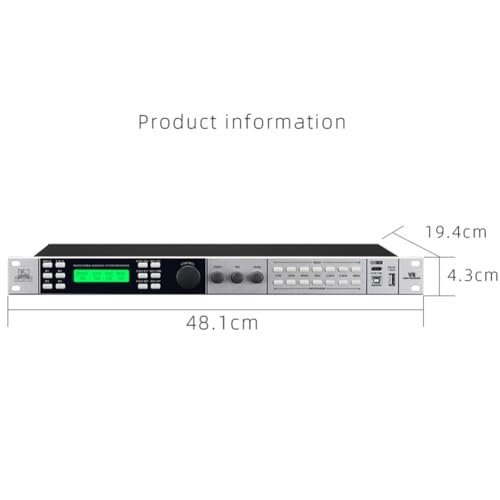 Ecualizador Gráfico Estéreo de 16 Bandas, para Estudio de Grabación, con 15 Efectos Personalizables, Supresor Digital de Retroalimentación de 3 Etapas y Cambio de Tono 3D de 7 Segmentos miniatura 5