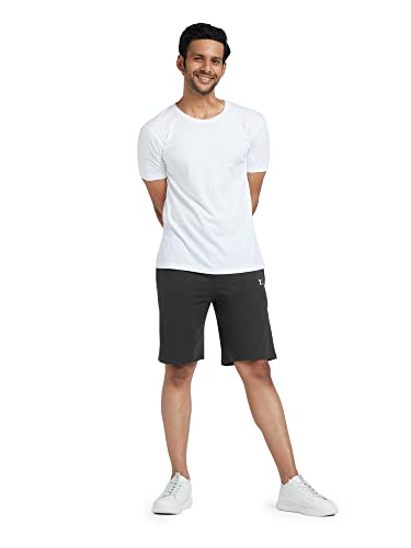 XYXX Men's Ace Cotton Regular Fit Solid Shorts with Side Pockets and No Marks Waistband