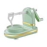 STOBAZA Pelatore Frutta Manuale Verde Utensile da Cucina Antiruggine per Pere e Mele Sbuccia Facile e Veloce Risparmio per Casa Bar e Ristoranti