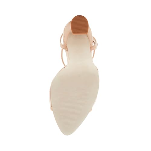 Steve Madden Steve Madden Women's Beki Heeled Sandal, Natural, 11