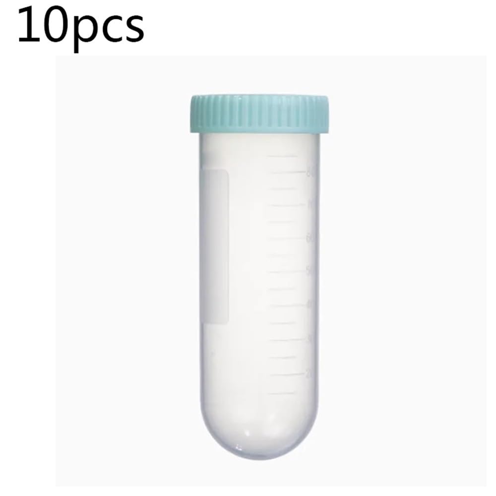 10 provette for centrifuga da 100 ml, monouso, in plastica, con fondo tondo, for microcentrifuga(Type1)