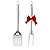 Grill Set 2PC BBQ Tools Set Grill Accessories with BBQ Spatula, BBQ Forks 17.7" Heavy Duty Stainless Steel Grill Kit Grill Tools for Outdoor Gift Ideas for Dad Man