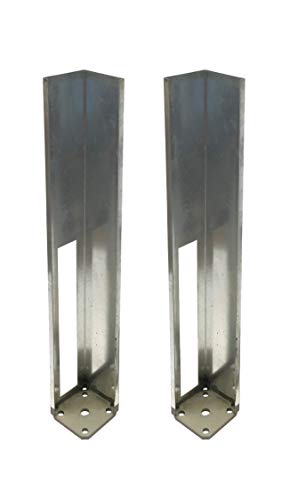 Vinyl Fence Concrete/Wood Post Mount Tower with Mounting Kit (4"x4"x24" (2 Pack))