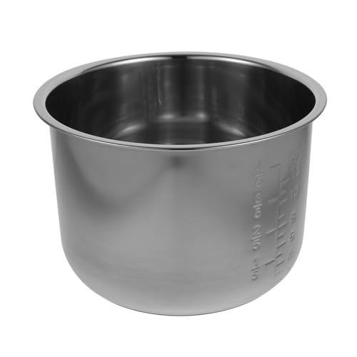 DOITOOL Olla Interior para Arrocera Acero Inoxidable Revestimiento Antideslizante y Repuesto Accesorio Práctico para Cocción de Arroz y Sopas