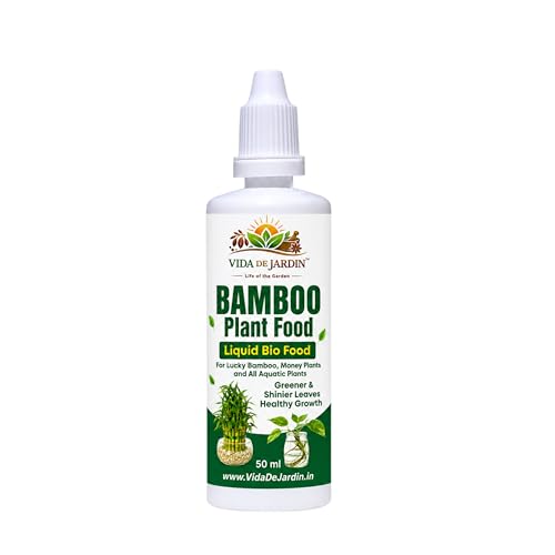 Vida De Jardin Bamboo Plant Food Liquid Bio Food, for Lucky Bamboo, Money Plants and Aquatic Plants, 50 ml (Pack of 1)