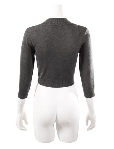 Image of Allsense Women's 3 /4 Sleeve Bolero Shrug for Dresses | Open Front Cropped Cardigan, Lightweight Knit Dress Cover Up
