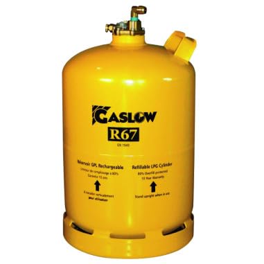 Gaslow Bouteille GPL Rechargeable 11kg/21L R67 Caravane Camping-Car