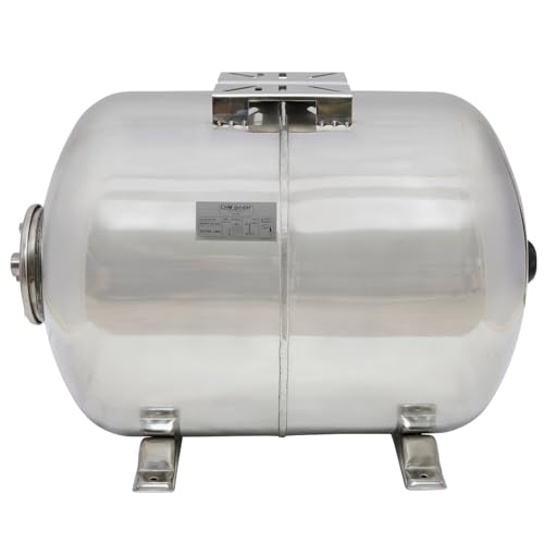 CHM GmbH® Drucktank Memabrankessel 100 Liter Edelstahl max. 10 Bar Druck für Hauswasswerwerk beste Qualität der Schweißung