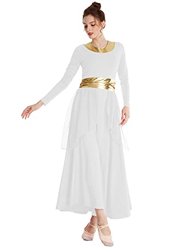 Robe de danse à manches longues ample XXL pour masquer les imperfections