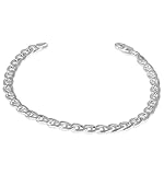 chaine or maille marine 60 cm Couleur: Argent 2Colors Chaîne Argent rhodié Maille Marine Creuse 42cm