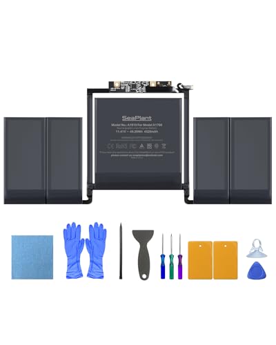 SeaPlant A1706 Battery Replacement for MacBook Pro 13-inch A1706 (2016, 2017) A1819 Battery