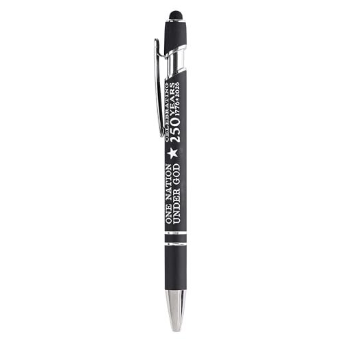 Stylet Patriotique Métal haut de gamme avec gravure USA 250 Ans finition noire