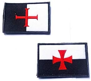 KNIGHTS TEMPLAR FLAG 5' X 3' Old Medieval Crusaders Red Cross - Foto 7