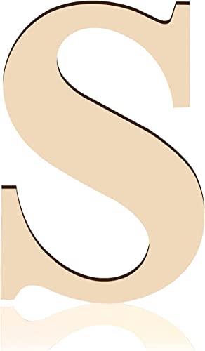 Image of 12inch Blank Wooden Letters,1/4inch Thick Unfinished Wood Letters Decorative Alphabet Bord Letters for Wall Decor DIY Crafts Painting Wedding Birthday Party