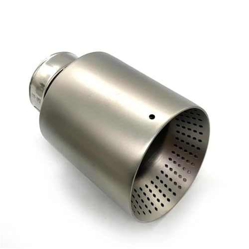 Escape de coche en acero inoxidable mate con silenciador de 101mm para Golf R y GTI
