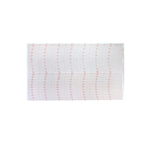 Hygrothermograph Chart Recorder Paper; -20 to 60°C, 7 Day, 50/Pack