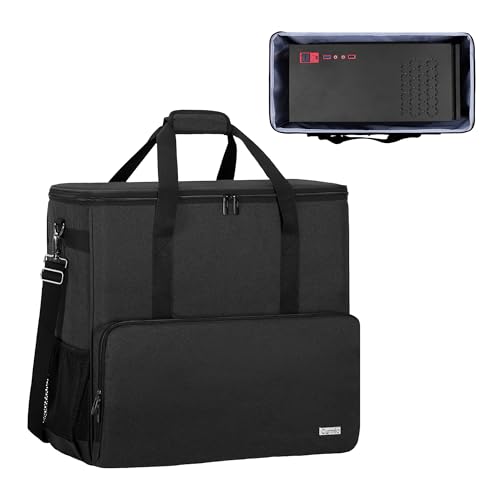 CURMIO PC Carrying Case Desktop Travel Bag for Computer Tower Keyboard Cable and Mouse Bag Only Black