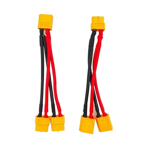 Conector XT60 uno a dos con cable de silicona 14AWG de alta resistencia 6