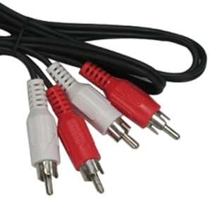 50Ft RCA M/M x 2 Audio Cable, 3 Pack