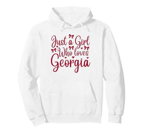 Just a Girl Who Loves Georgia heart and bows fun and cute �p�[�J�[