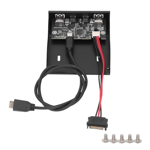 Hub Panneau Avant USB 3.2 Gen2 10 Gbps 4 Ports pour Baie de Drive PC 3,5 Pouces