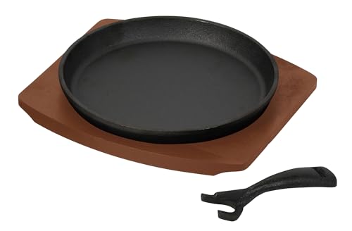 パール金属 ステーキ皿 丸型 22cm 鉄鋳物製 IH対応 ガス火対応 オーブン対応 バーニスタ HC-941