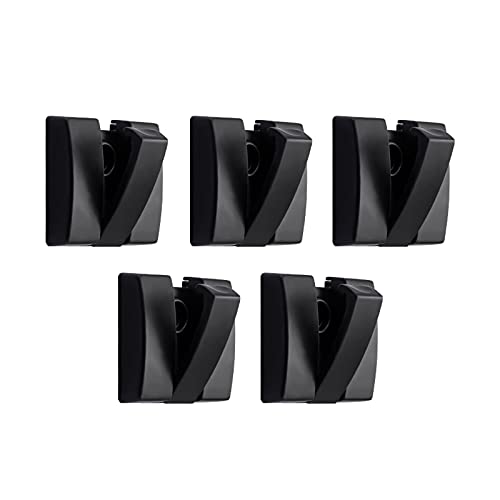 Perchero Montaje en pared 5 piezas Ganchos de pared para almacenamiento en el hogar Ganchos plegables para abrigos Ganchos para toallas de baño Ganchos de metal para abrigos Bufandas Bolsas Sombrero