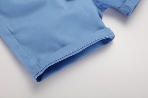 Image of Toddler Boy Clothes Kids Summer Cotton Outfits Shirt Short Sets Size 2-7