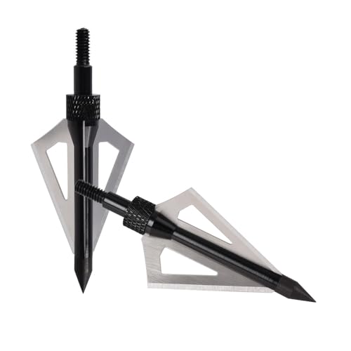 Foto von TY Archery 12 Stück Pfeilspitzen mit 100 Körnern Jagdspitzen für Carbonpfeile, Armbrüste, Aluminiumpfeile und Glasfaserpfeile im Bogenschießen
