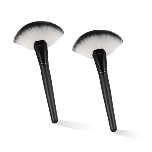 2 PCS Fluffy Fan Makeup Brushes for Face