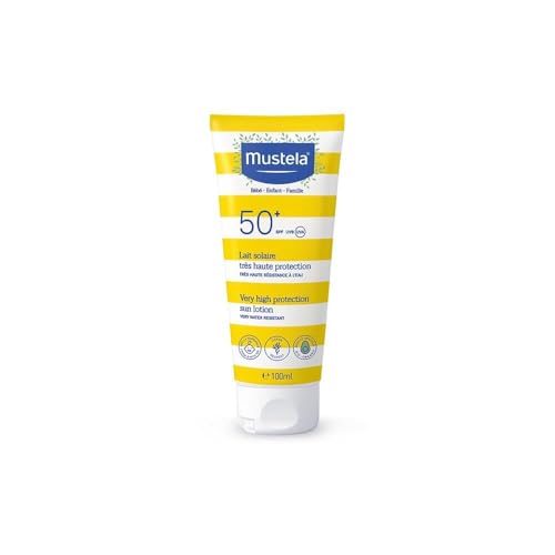 Mustela Sunscreen SPF 50-40ml - Broad Spectrum UV Protection for Sensitive Skin - For babies and adults - Water-Resistant Baby Sunscreen - Hypoallergenic & Dermatologist-Tested