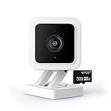 WYZE Cam v3 Wired 1080p Indoor/Outdoor Pet Monitoring Camera, Color Night Vision, Compatible with Alexa Google Assistant IFTTT with WYZE 32GB MicroSD Card (V3+SD)