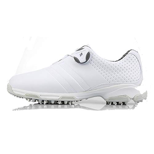 PGM-XZ115 - Zapatos de golf para mujer, impermeables, spin-up BOA de encaje antideslizante, color Blanco, talla 38 EU Cover