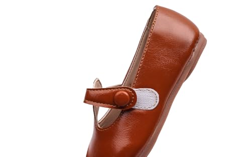 GUGUYeah Toddler Girl Mary Jane Dress Shoes,PU Leather T-Strap Princess Ballerina Flats for Wedding Party School (Toddler/Little Kid)3