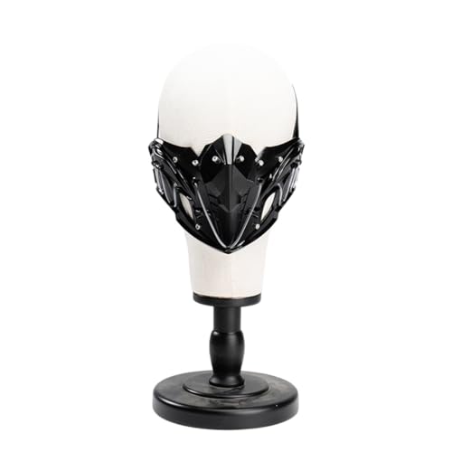 RIDID Future Punk Mask for Men Women, Cosplay Halloween Party Half-Face Mask, Role-Play Prop Cosplay Costume Accessories