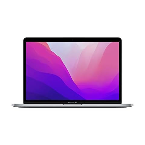 Apple 2022 MacBook Pro laptop with M2 chip: 13-inch Retina display, 8GB RAM, 256GB SSD storage, Touch Bar, backlit keyboard, FaceTime HD camera; Space Grey  Cover