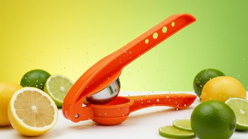 Image of Heavy Duty Manual Lemon Squeezer | Hand Press Citrus Juicer with Deep Bowl Design | Non-Slip Grip | Seed-Free Juice Extractor for Lemon, Lime & Orange | Kitchen Tool