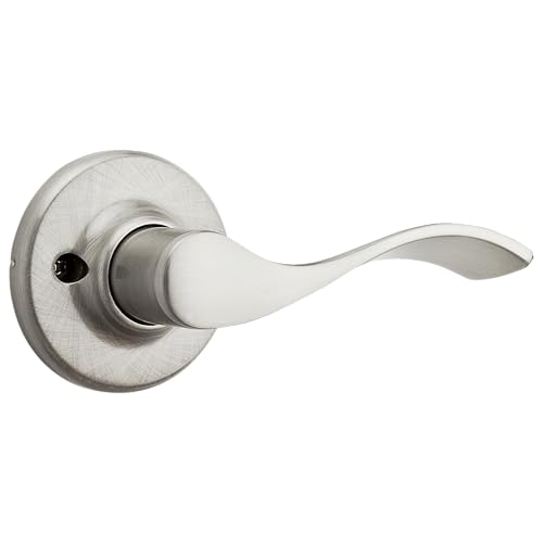 Kwikset Balboa Interior Passage Door Handle, Lever for Closet and Hallway Doors, Reversible Non-Locking Handle Lever, Satin Nickel, with Microban Protection - image 4